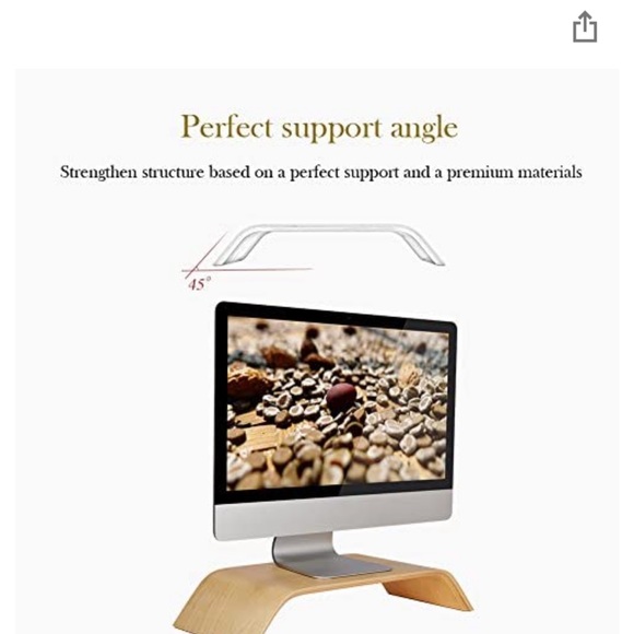 ๐ Monitor ๐ฅ Stand white birch ๐ณ color - Picture 6 of 8